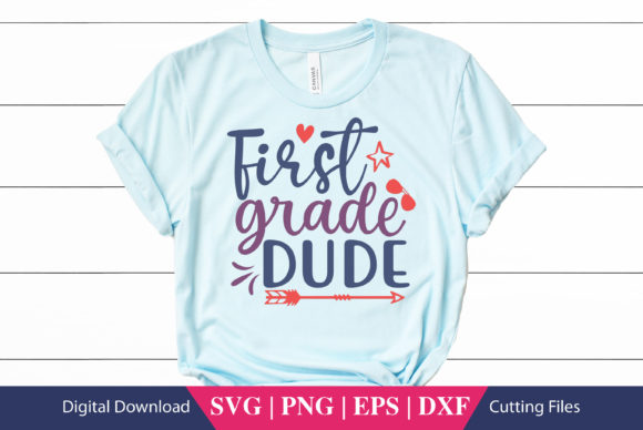 First Grade Dude School SVG File Review