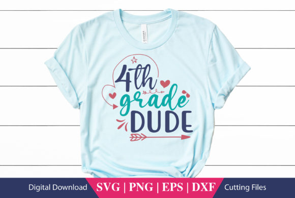 Fourth Grade Dude School SVG File Review