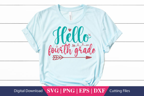 Hello Fourth Grade School SVG File